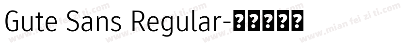 Gute Sans Regular字体转换